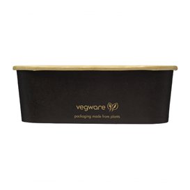 Envase Rectangular Negro 750 ml 17,3x12,1x5,7cm (50 Uds)