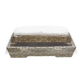 Tapa para Envase de Sushi rPET 12x6,2cm (50 Uds)