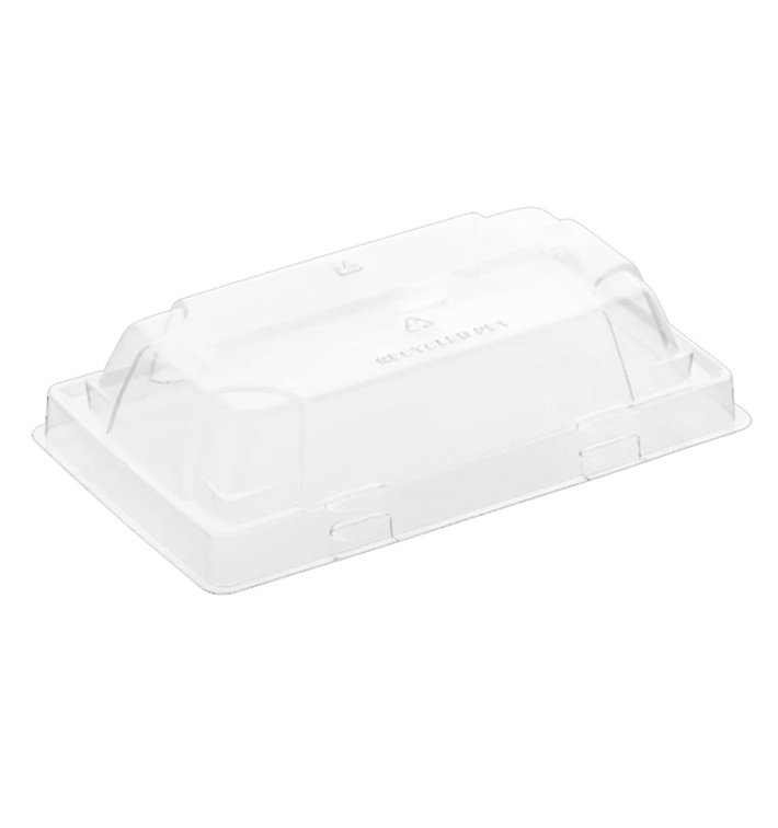 Tapa para Envase de Sushi rPET 12x6,2cm (50 Uds)