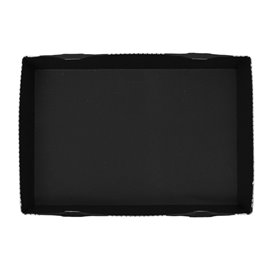 Envase para Sushi de Cartón Negro 16,5x11,5cm (400 Uds)