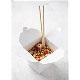 Envase Comida para Llevar Blanco 16Oz/480ml (50 Uds)