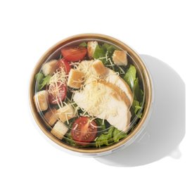 Tarrina Cartón Kraft-Kraft con Tapa RPET 550ml Ø14cm (50 Uds)