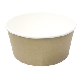 Tarrina de Cartón Kraft con Tapa PP 750ml Ø15cm (300 Uds)