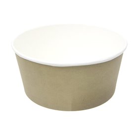 Tarrina de Cartón Kraft con Tapa PP 750ml Ø15cm (50 Uds)