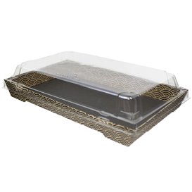 Tapa para Envase de Sushi rPET 21,5x13,5cm (50 Uds)