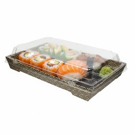 Tapa para Envase de Sushi rPET 21,5x13,5cm (400 Uds)