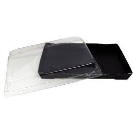 Tapa para Envase de Sushi rPET 23,5x16cm (200 Uds)