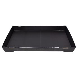 Envase para Sushi de Cartón Negro 26x19cm (200 Uds)