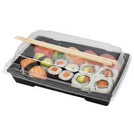 Tapa para Envase de Sushi rPET 16,5x11,5cm (400 Uds)
