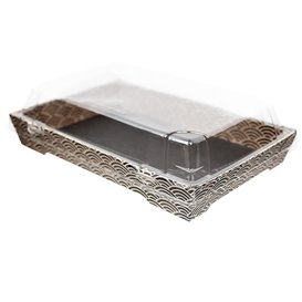 Tapa para Envase de Sushi rPET 18,5x12,5cm (50 Uds)