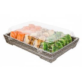 Tapa para Envase de Sushi rPET 18,5x12,5cm (400 Uds)