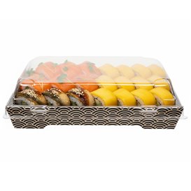 Tapa para Envase de Sushi rPET 18,5x12,5cm (400 Uds)