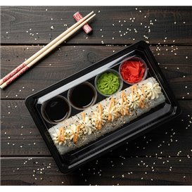 Tapa para Envase de Sushi rPET 18,5x12,5cm (400 Uds)