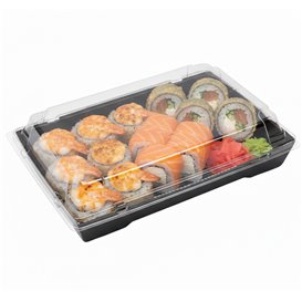 Tapa para Envase de Sushi rPET 18,5x12,5cm (400 Uds)