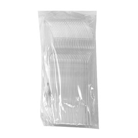 Tenedor Reutilizable PS Transparente 18cm (480 Uds)