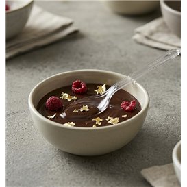 Cuchara Reutilizable PS Transparente 18cm (20 Uds)