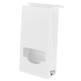 Bolsa SOS Blanca con Cierre y Ventana 12+6x23,5cm (1000 Uds)