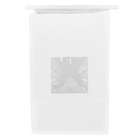 Bolsa SOS Blanca con Cierre y Ventana 15+7x23cm (50 Uds)