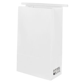 Bolsa SOS Blanca con Cierre 15+7x23cm (50 Uds)