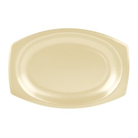 Plato Térmico FOAM Miel con Tapa 23x18cm (125 Uds)