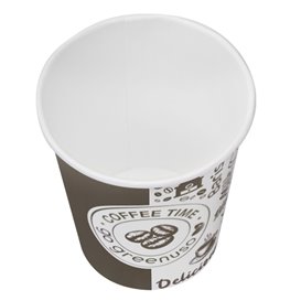 Vaso de Cartón ''Coffee Time'' 8Oz/240ml Ø8,0cm (1000 Uds)