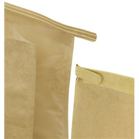 Bolsa Papel SOS y Ventana Expositora BOPP con Cierre 9+6x26cm (1000 Uds)