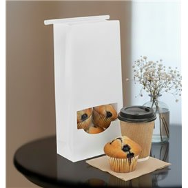 Bolsa SOS Blanca con Cierre y Ventana 12+6x23,5cm (50 Uds)