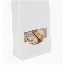 Bolsa SOS Blanca con Cierre y Ventana 12+6x23,5cm (1000 Uds)