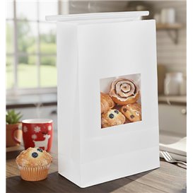 Bolsa SOS Blanca con Cierre y Ventana 15+7x23cm (1000 Uds)