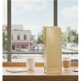 Bolsa SOS Kraft con Cierre 9+6x26cm (1000 Uds)