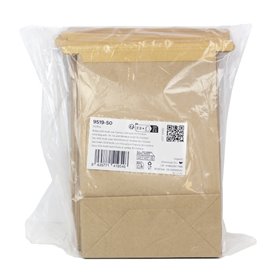 Bolsa SOS Kraft con Cierre y Ventana 15+7x23cm (1000 Uds)