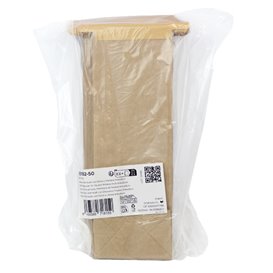 Bolsa SOS Kraft con Cierre y Ventana 9+6x26cm (50 Uds)