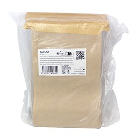 Bolsa Papel SOS y Ventana Expositora BOPP con Cierre 15+7x23cm (50 Uds)