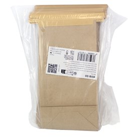 Bolsa SOS Kraft con Cierre y Ventana 12+6x23,5cm (50 Uds)