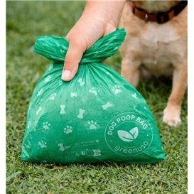 Bolsa para Residuos Caninos 100% Biodegradable 18x26cm (100 Uds)
