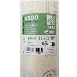 Rollo de Bolsas Home Compost “Classic” 30x40cm G48 (500 Uds)