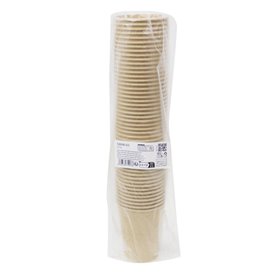 Vaso Cartón Kraft-Kraft 9Oz/280ml  (50 Uds)