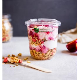 Tarrina Compostable PLA Transparente 500 ml Ø9,6 cm (1000 Uds)