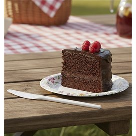 Cuchillo Compostable Reutilizable CPLA Blanco 16,8 cm (1500 Uds)