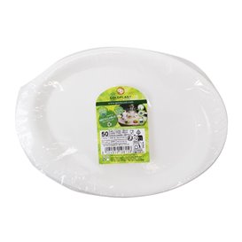 Plato Duro Reutilizable PP Llano Blanco "Cocktail" 18,5 cm (50 Uds)