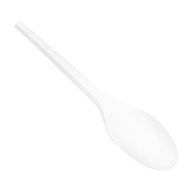 Cuchara Compostable Reutilizable CPLA Blanca 16,8 cm (50 Uds)