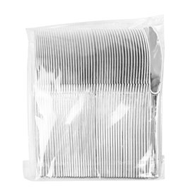 Cuchillo de Plástico PS Metalizado 200 mm (50 Uds)