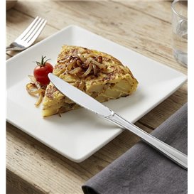 Cuchillo de Plástico PS Metalizado 200 mm (50 Uds)