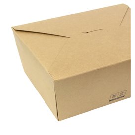 Caja Americana Kraft-Kraft 22x16,5x9cm 3000ml (25 Uds)