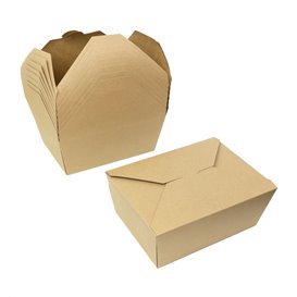 Caja Americana Kraft-Kraft 22x16,5x9cm 3000ml (25 Uds)