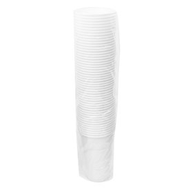 Vaso de Plástico PP Reutilizable Blanco 330ml (50 Uds)