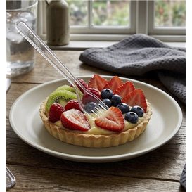 Tenedor Reutilizable PS Transparente 18cm (50 Uds)