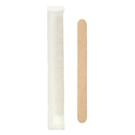 Agitador para Café de Madera Enfundado 9cm (50 Uds)