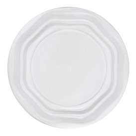 Plato Llano Reutilizable Económico PS Blanco Ø20,5cm (800 Uds)